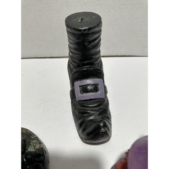 Lot Of 3 Candles Vintage Frankenstein Witch Boots Candle Monster Halloween Set - Picture 9 of 9